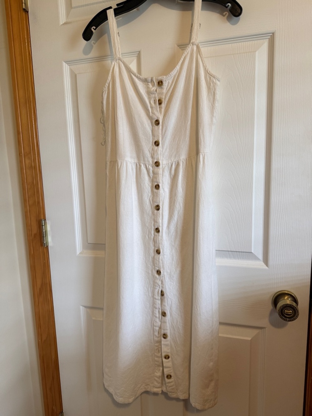 Casual Button-Front Midi Sundress